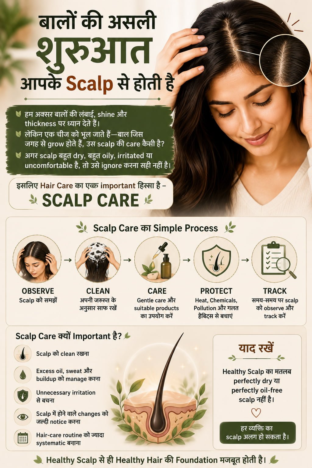 Scalp Care Importance इन्फोग्राफिक