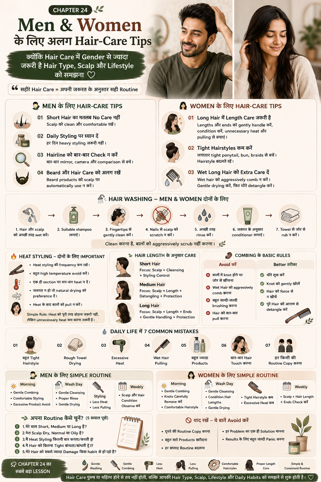 Men and Women Hair-Care Tips