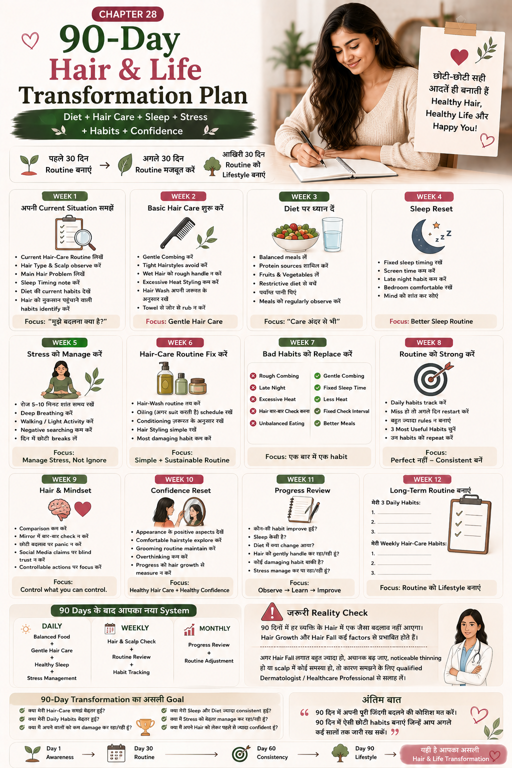 90-Day Hair & Life Transformation Plan